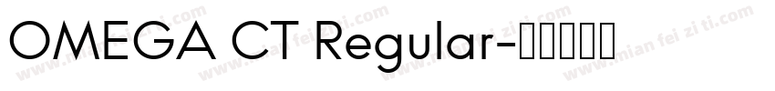OMEGA CT Regular字体转换